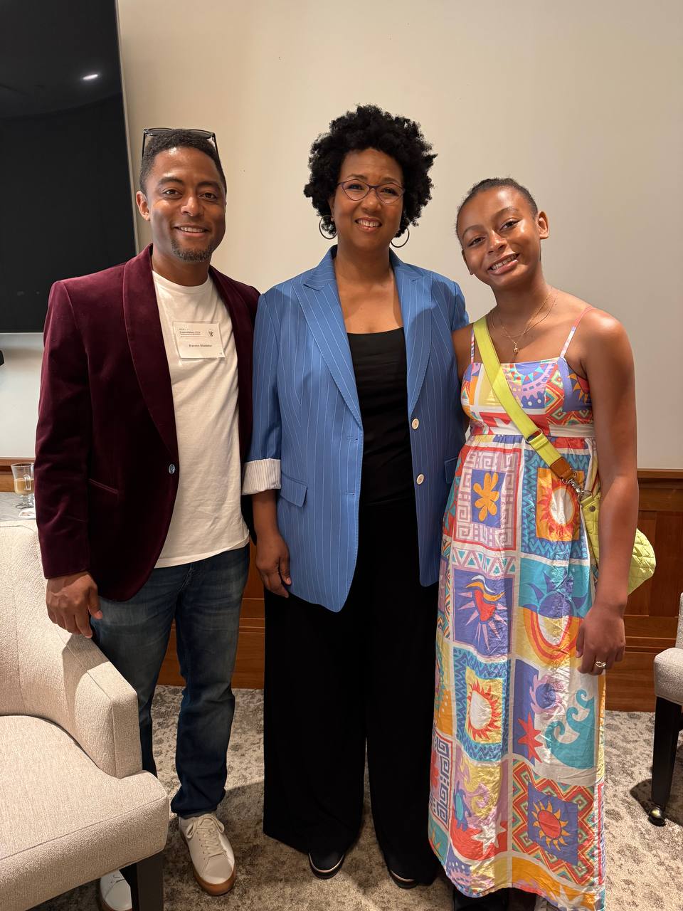 Brandon and Belle with Dr. Mae Jemison at SVEF